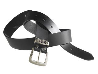HALVARSSONS LEATHER BELT WITH METAL BUCKLE FOR MOTORCYCLE TROUSERS 