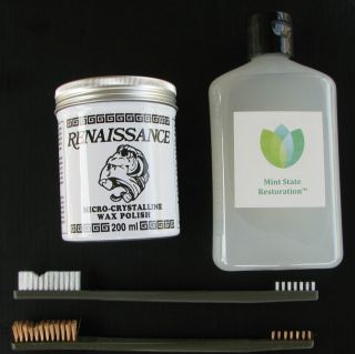   Kit 8 oz Mint State cleaner + 7 oz Renaissance Wax + 2 Brushes