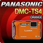   LUMIX Extreme DMC TS4 12.1 MP Digital Camera Orange Waterproof New