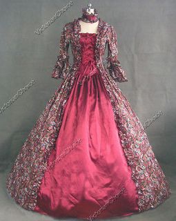  Gothic Cosplay Polyester Cotton Dress Ball Gown Prom Wedding 138 L