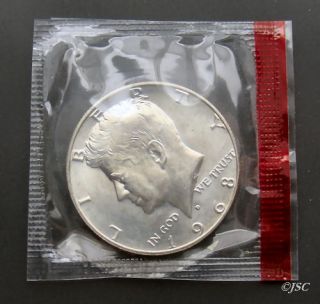 1968 D Kennedy Half Dollar 40% Silver (In Mint Cello) BU