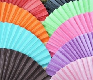 Any Color Oriental Summer Paper Fans Wedding Favors