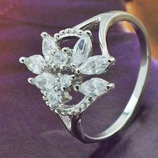   zirconia engagement ring white gold in Engagement & Wedding