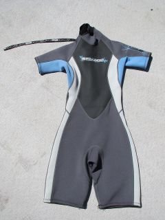   Womens Blue Grey Black Sea Doo Wetsuit Kayak Surf Dive Ski Size 5 6