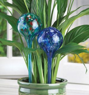 Set 4 Glass Plant Watering Globe Stakes NEW LOT