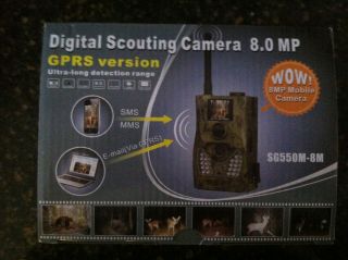 Digital Camera Trailcam Hunting Color Video Deer Wildlife Cam GPRS 8mp 