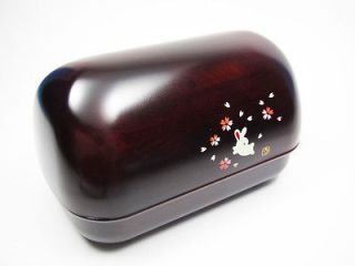 NEW JAPANESE BENTO LUNCH BOX   OMUSUBI Sakura Mokume Usagi Made in 