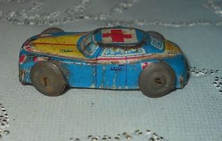 1930 40s RED CROSS TIN TOY CAR/TINY