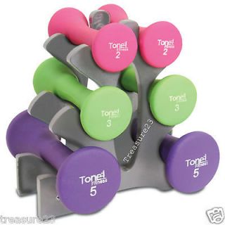 Hand Dumbbells Weights Fitness 20 lb Dumbbell Weight Set With Rack