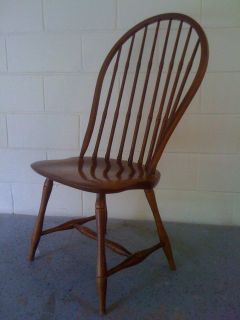 Vintage S. Bent & Bros. Solid Oak Windsor Chair in VGC