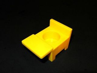 Vintage Fisher Price Little People School House Yellow Desk Chair