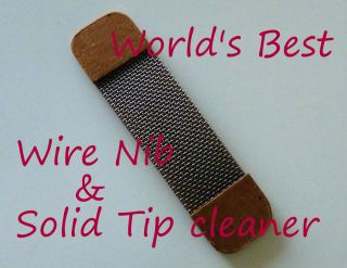 PYROGRAPHY TOOL PEN WIRE NIB & SOLID TIP CLEANER.
