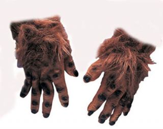   werewolf wolf monster gloves hands claws furry bigfoot costume prop