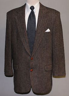   Genuine Harris Tweed Handwoven Winter Herringbone Tweed Sport Coat 42L