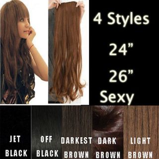   curly wavy straight 5 clips in on hair extensions one pcs YZ top New