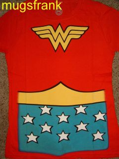 Wonder Woman Dc Comics Costume Womens Juniors Red Shirt