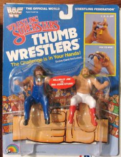 WWF LJN Thumb Wrestler Hillbilly Big John Studd MOSC NEW