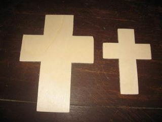   of 24 Unfinished Wood, Wooden Crosses for Crafts & Religious Projects