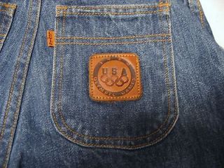   Vintage & Rare,1980 USA Olympic Games, Orange Tag Jeans, Sz. 12   VNC