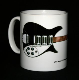 Guitar Mug. John Lennons 1964 Rickenbacker 325 Capri illustration.
