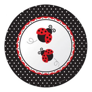   Ladybug Party / Birthday Supplies BANQUET DINNER PAPER PLATES   NEW