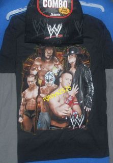 WWE Long Sleeve t Shirt Size 6 7 Small Childs New w Beanie John Cena 