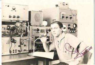 SNAP Interior of Man Ham Radio Equipment Circa 1950s
