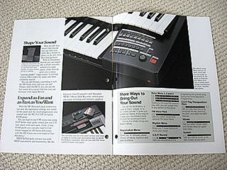 Yamaha HE 8/6 Electone keyboard brochure
