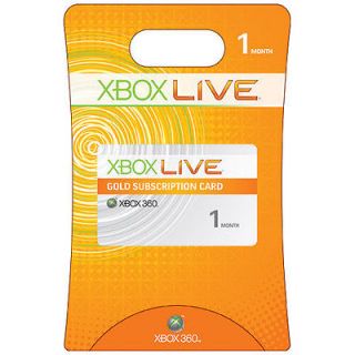 Xbox live gold 1 month membership