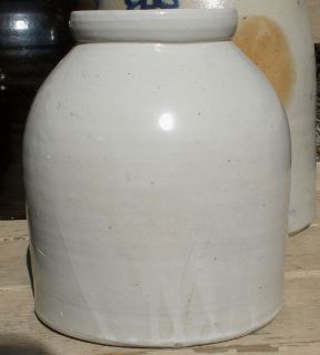 Stoneware Antique 1 GALLON PANTRY CANNING CROCK WAX SEALER Hand Turned 