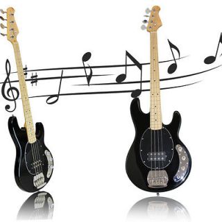   Soundgear Electric Bass Guitar with Gig Bag, Black 4 string starter