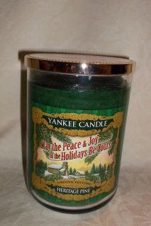 Yankee Candle HERITAGE PINE Limited Edition Brand New 22 oz 2 Wick 