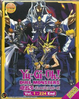 DVD Yu Gi Oh Yu Gi Oh  Duel Monster (1 224 End) + Bonus Movie Pyramid 