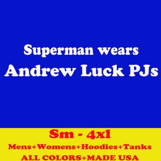 1410 ANDREW LUCK SUPERMAN PJs Indianapolis colts l jersey MENS T SHIRT 