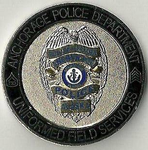 Anchorage Police Department Uniformed Field Services Challenge Coin.