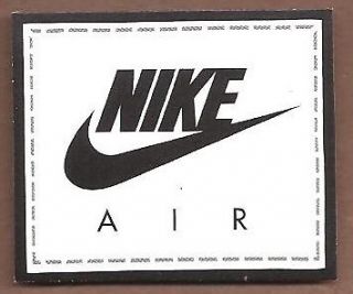 Black and White Nike Magnet 1 1/2 inches x 2 inches