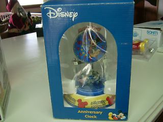 Disney Collectible Anniversary Dome Mantle Shelf Clock Mickey Mouse 