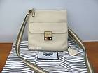 NWOT Auth ANYA HINDMARCH Off White CARKER Hands Free Messenger Bag