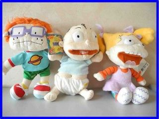 Tommy, Angelica & Chuckie, Rugrats Plush 10 Tall Baby Cute Doll 