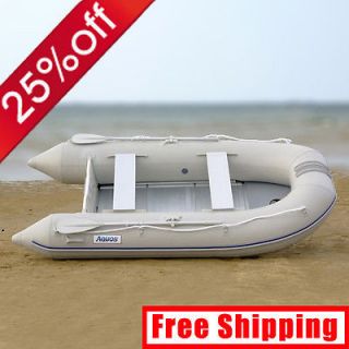 inflatable boat tender yacht dinghy with aluminum floor GRAY