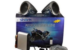 Shark 100 Watt Motorcycle Snowmobile Boat Speakers Amp Radio Usb 