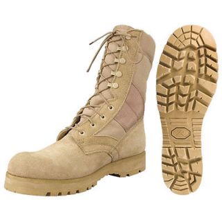 Leather Cordura Desert Tan Sierra Lug Sole Jungle Combat Boots
