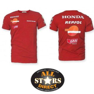 New Official Honda Gas Repsol Moto GP Team T Shirt White