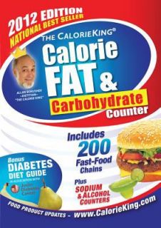   Fat, and Carbohydrate Counter by Allan Borushek 2011, Paperback
