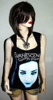 Evanescence Goth Metal Punk Rock DIY Pentagon Neckline Vest Top Shirt