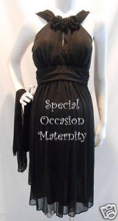 New Black 3 Roses Wedding Maternity Dress XL Formal Dresses 