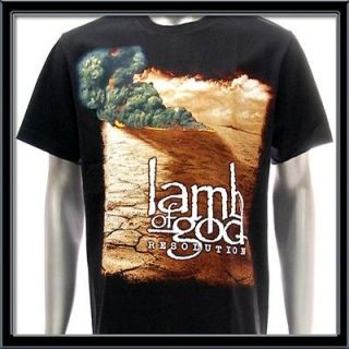 Sz L LAMB OF GOD T shirt Vtg Retro Rock Heavy Metal Death Hard Biker 