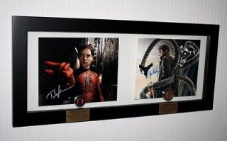   Screen Used Prop Coin, Costume Autographs TOBEY MAGUIRE ALFRED MOLINA