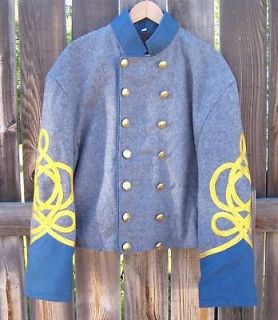 civil war confederate shell jacket with braids 48