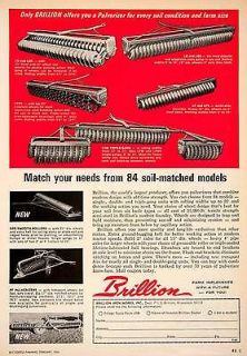 1966 Ad Brillion Iron Works Wisconsin Farm Implements LG LGS LD 
